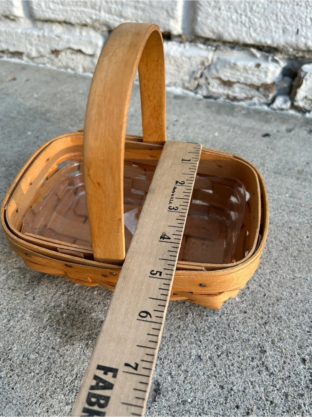 1996 Handwowen Longaberger Basket.  American Cancer Society